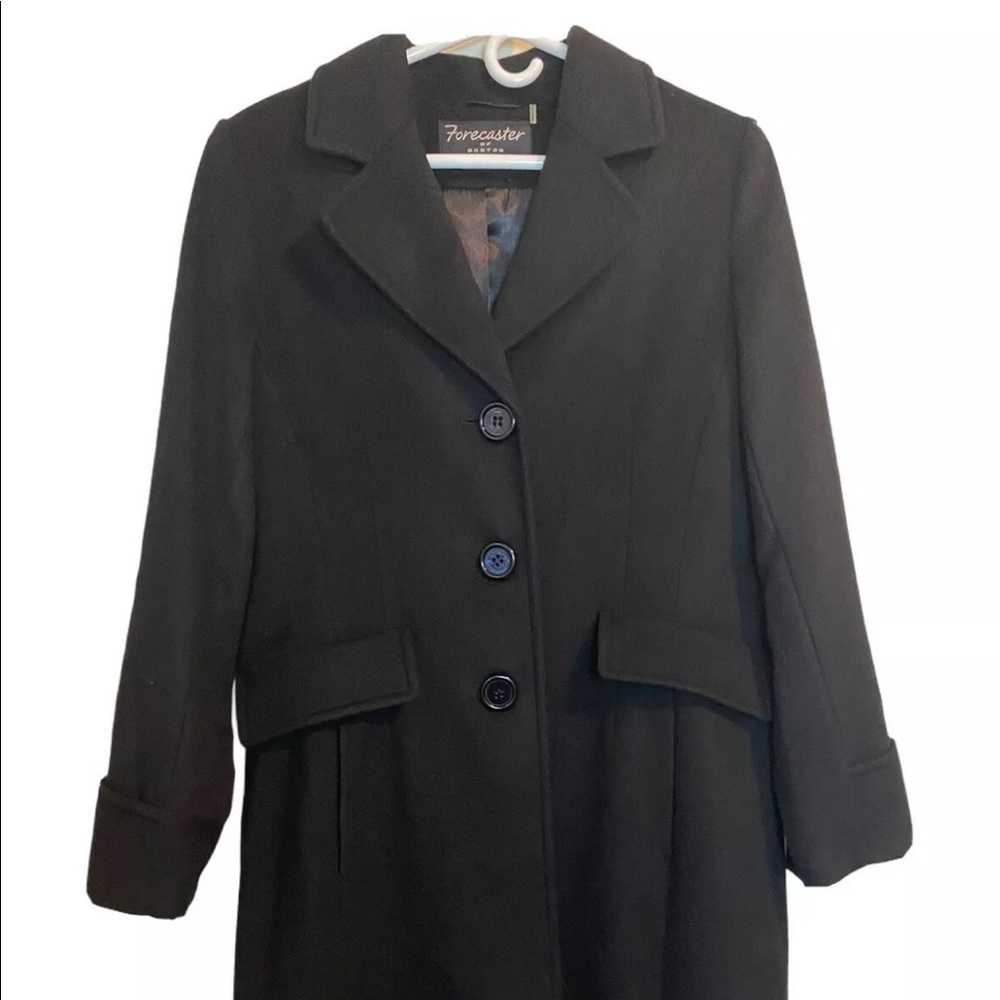 NWT Forecaster of Boston long black coat